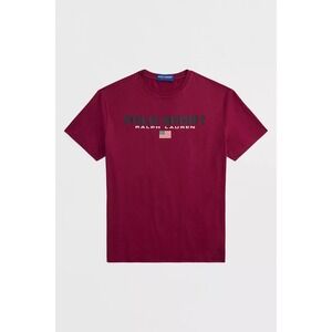 MENS POLO RALPH LAUREN - POLO SPORT S/S T-SHIRT~SZ MED~ WINE~NWT